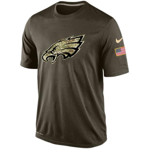 Men's Philadelphia Eagles Salute To Service Nike Dri-FIT T-Shirt - Click Image to Close